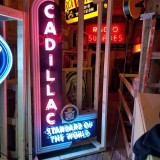 New Cadillac Standard of the World Double-sided Painted Neon Sign 8 FT Tall